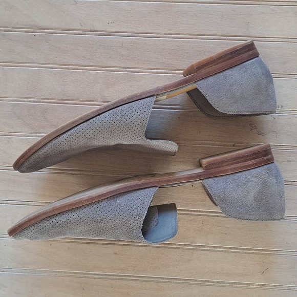 Dolce Vita Cody Perforated Suede Leather Loafers Slip-on Round Toe Flats - Picture 8 of 9